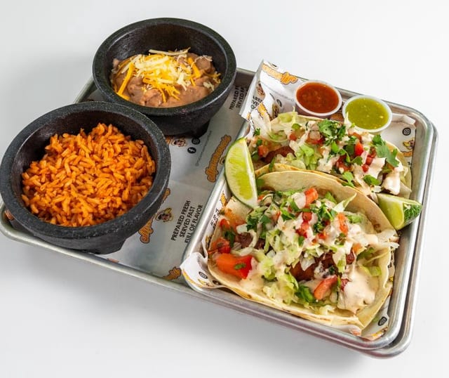 6. Two fish tacos.