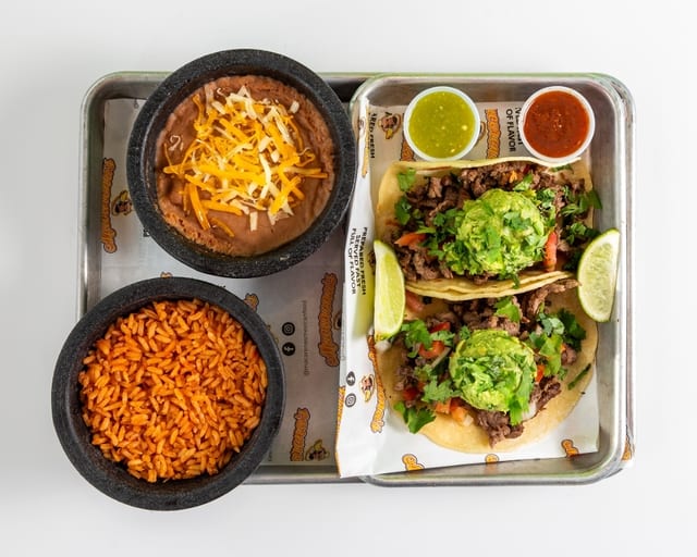 5. Two carne asada tacos.