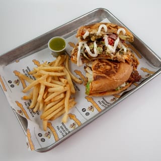 Adobada (marinated pork) Torta