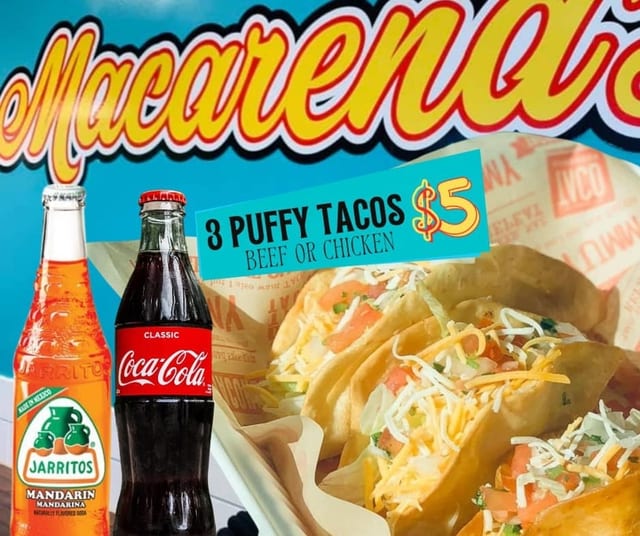 3 puffy tacos.