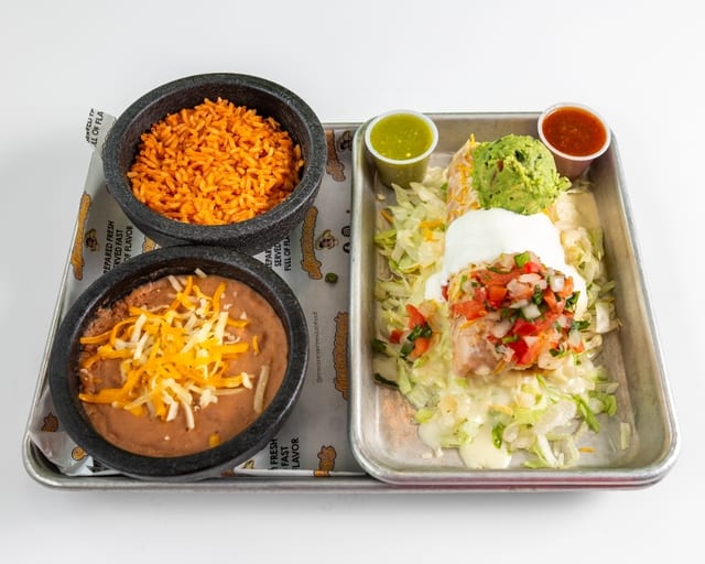 9. Chimichanga plate.