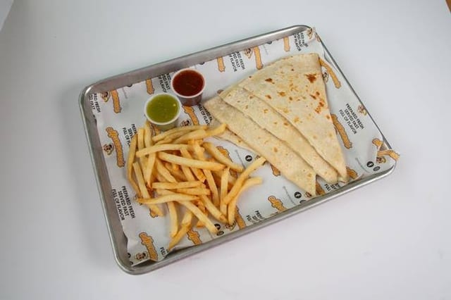 Kid's Cheese Quesadilla.