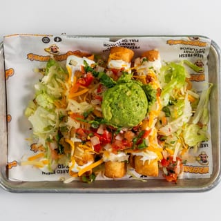 5 with cheese and guacamole Taquitos